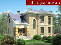 Коттедж с эркером № E-204-1P Коттедж с эркером № E-204-1P