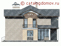 Загородный дом (в гостиной второй свет) № H-258-2P - вид справа