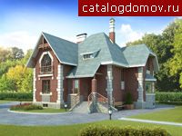 Коттедж с бильярдом № H-270-1P Коттедж с бильярдом № H-270-1P