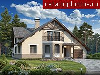 Проект пенобетонного дома № I-216-1P Проект пенобетонного дома № I-216-1P