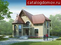 Проект коттеджа со вторым светом № J-252-1P Проект коттеджа со вторым светом № J-252-1P