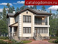 Проект пенобетонного дома № N-212-1P Проект пенобетонного дома № N-212-1P