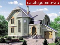 Коттедж двухэтажный с гаражом № N-221-1P Коттедж двухэтажный с гаражом № N-221-1P