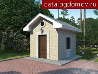 Проект пенобетонного дома № P-008-1P Проект пенобетонного дома № P-008-1P