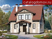 Загородный коттедж с комнатой на 1-ом этаже № T-114-2P Загородный коттедж с комнатой на 1-ом этаже № T-114-2P