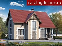 Проект частного коттеджа № T-121-1P Проект частного коттеджа № T-121-1P
