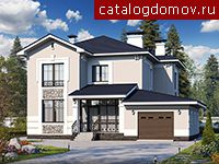 Коттедж с гаражом № T-193-2P Коттедж с гаражом № T-193-2P