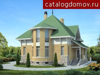 Проект загородного коттеджа с сауной № T-254-1P Проект загородного коттеджа с сауной № T-254-1P